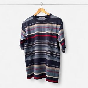 Marithe Francois Girbaud Men’s Striped Ringer T-Shirt
